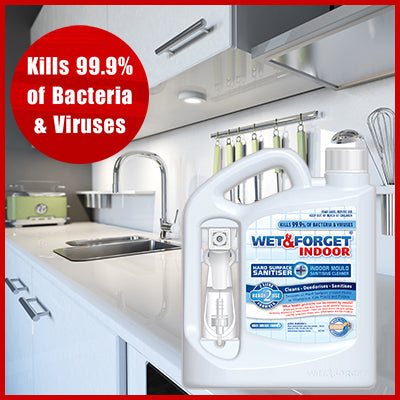 Sanitise with Wet & Forget Indoor