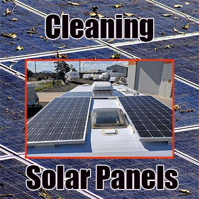 Cleaning Solar Panels on Roofs & RVs