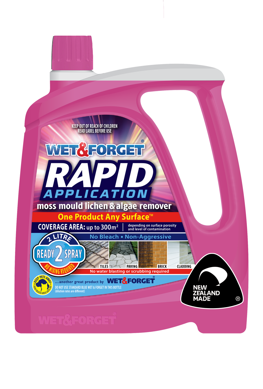 Rapid Application Moss Mould Lichen & Algae Remover Refill