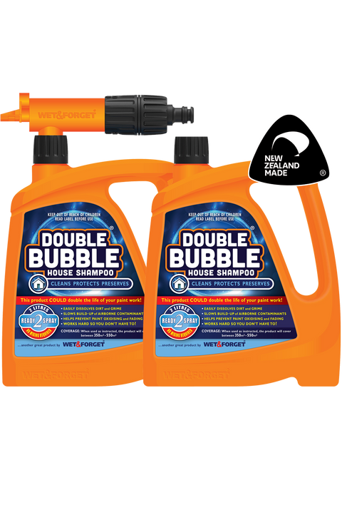 Double Bubble House Wash & Shampoo Twin Pack
