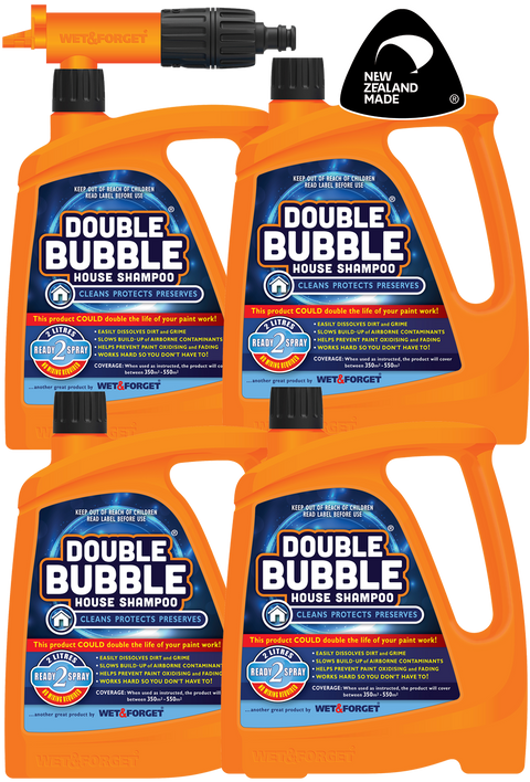 Double Bubble House Wash Four Pack