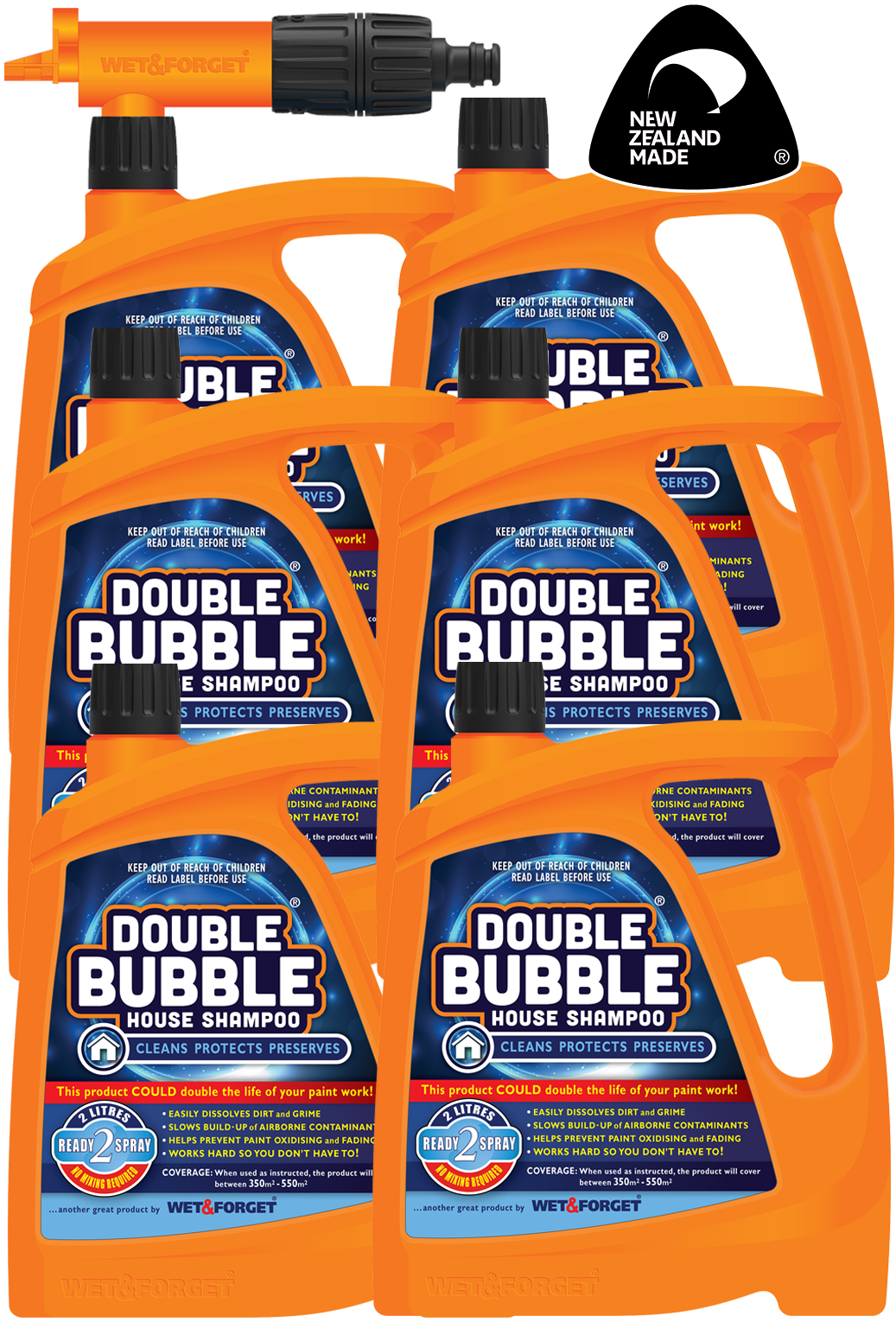 Double Bubble House Wash 6 Pack