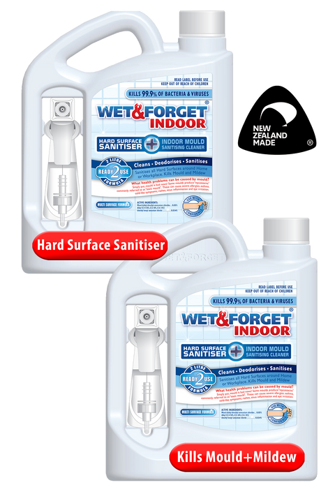 Wet & Forget Indoor-Hard Surface Sanitiser/Mould+Mildew Killer