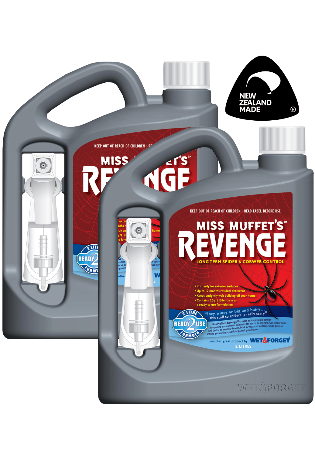 Miss Muffet’s Revenge - Spider & Cobweb Control Twin Pack