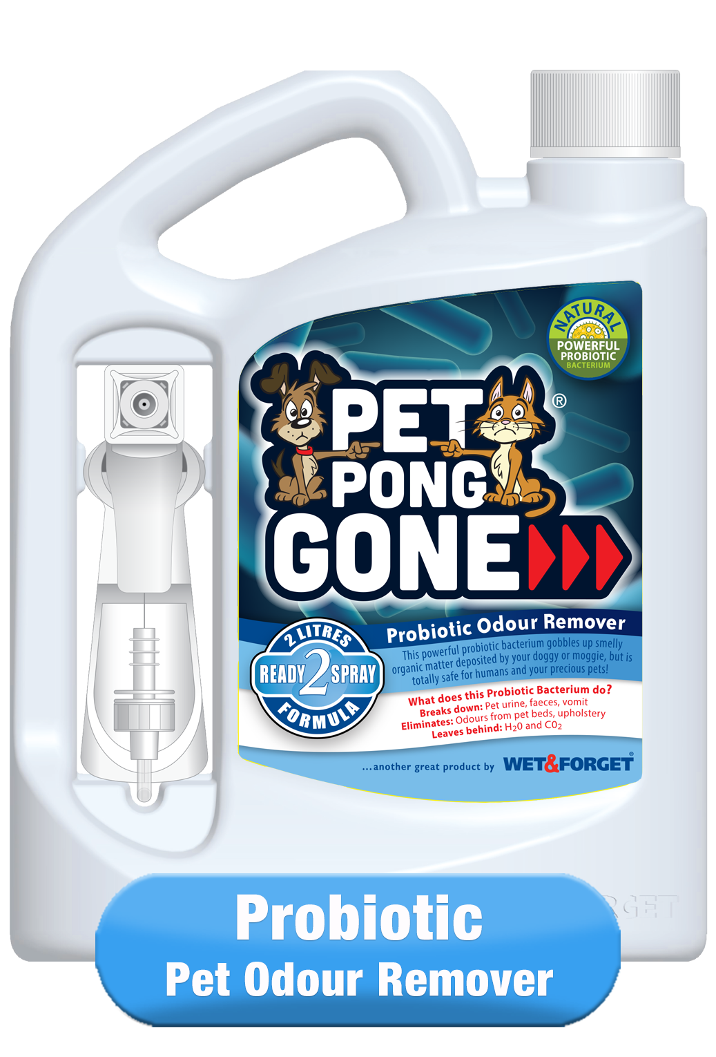 Pet Pong Gone - Probiotic Pet Odour Remover