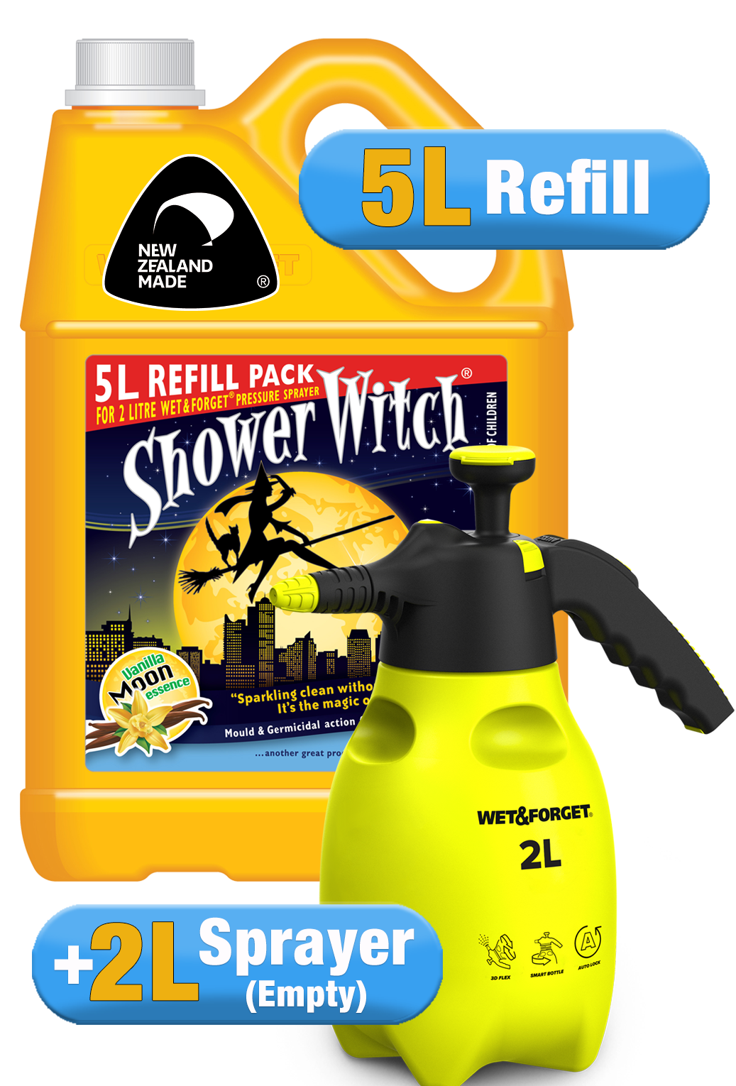 Shower Witch Shower Cleaner Refill With Sprayer