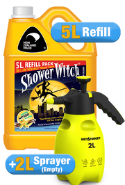 Shower Witch Shower Cleaner Refill With Sprayer