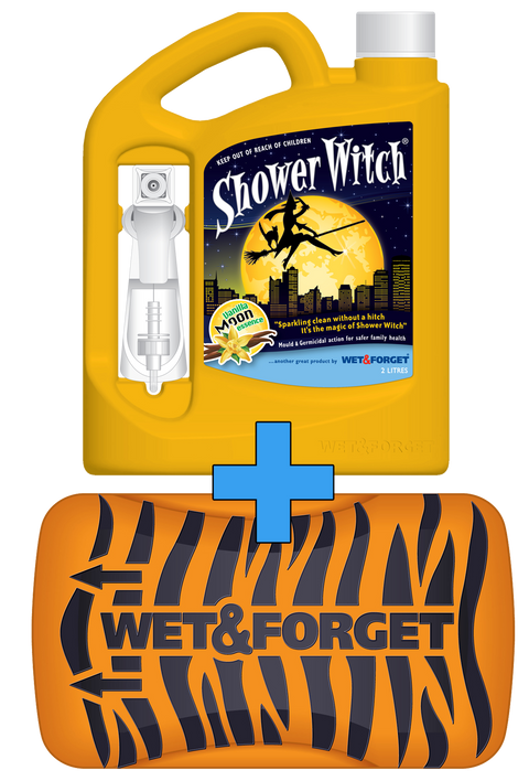 Shower Witch Shower Cleaner With Tiger Paw