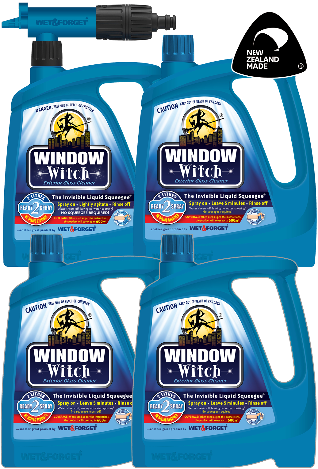 Window Witch Window Cleaner Four Pack