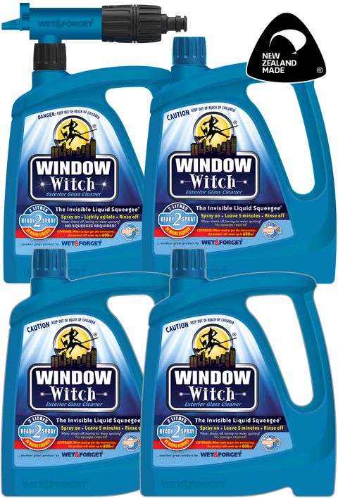 Window Witch Window Cleaner Four Pack